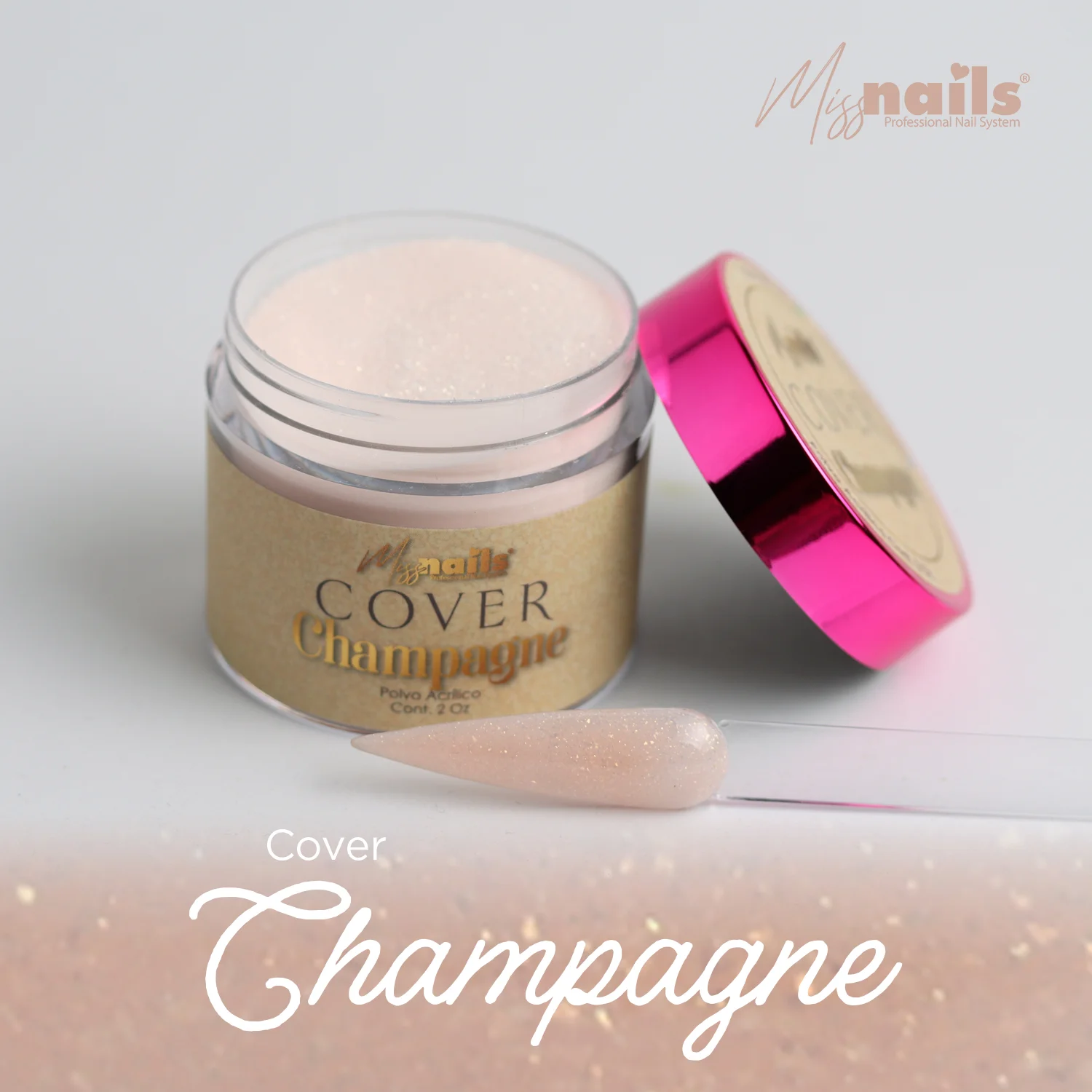 Acrílico cover champagne