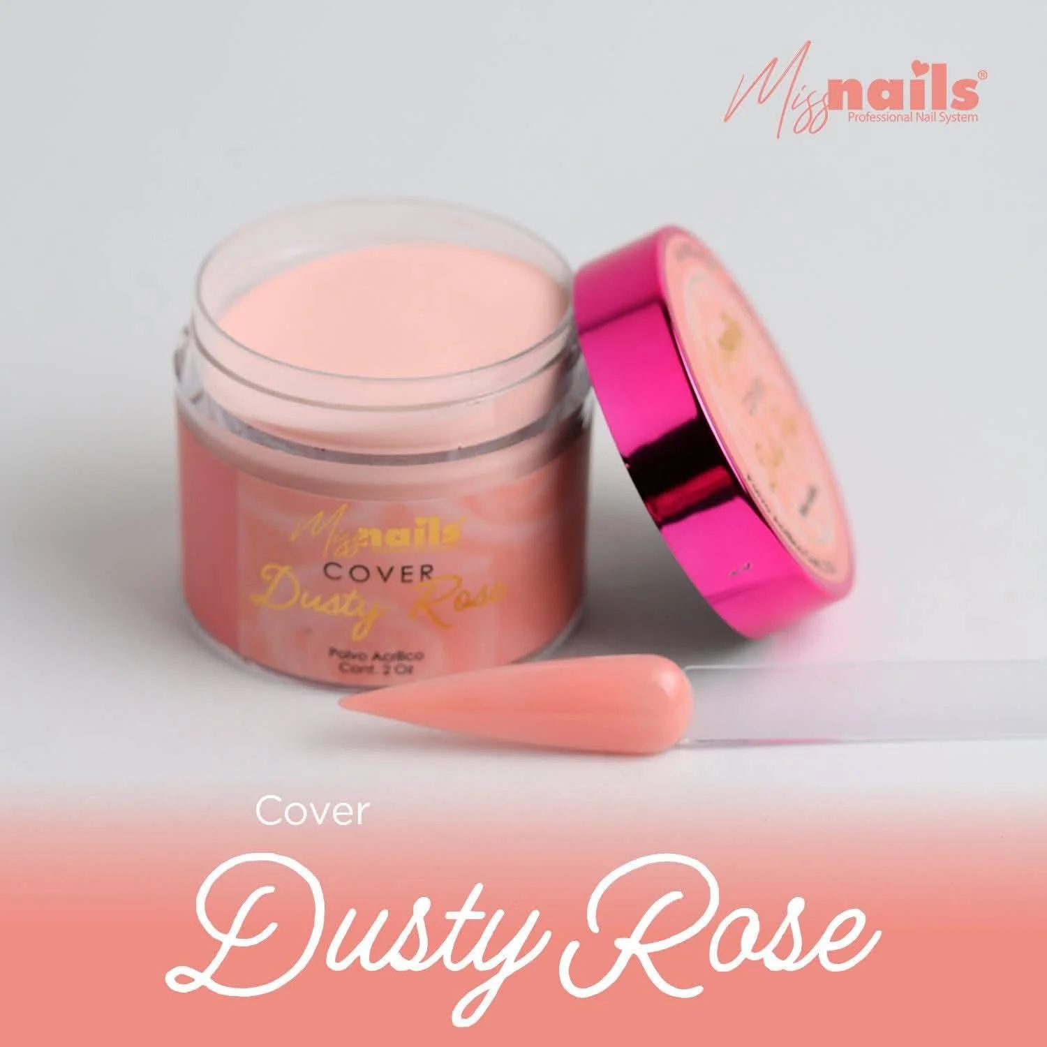 Acrílico cover dusty rose