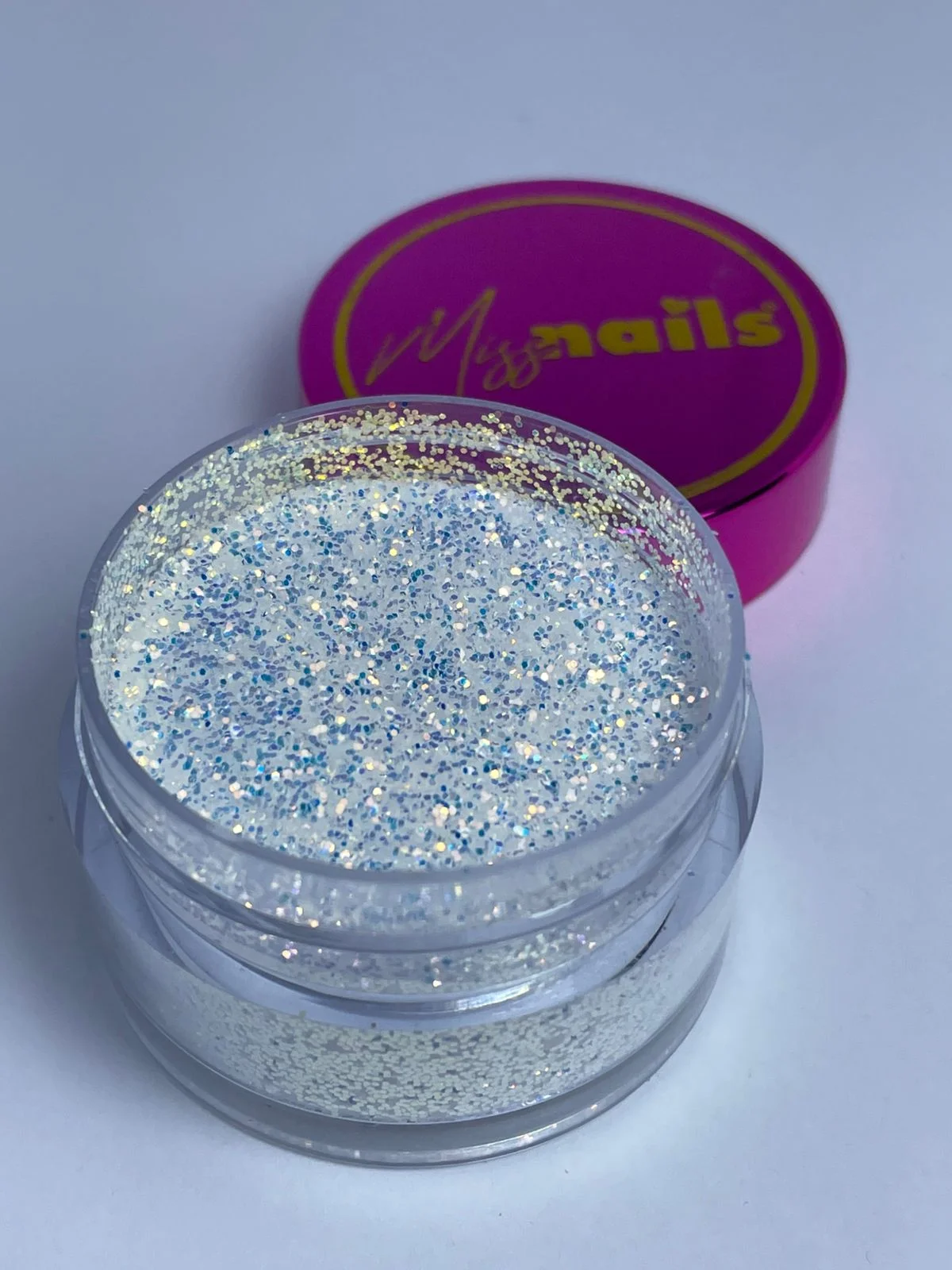 Glitter azul dorado iridiscente #2071