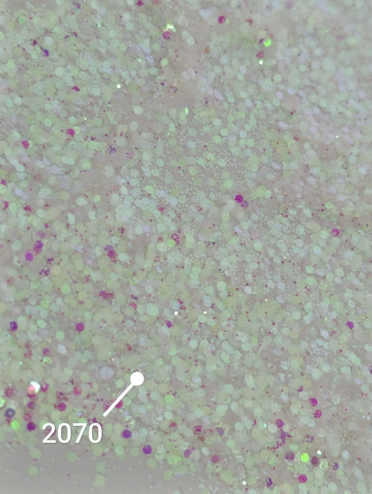 Glitter verde azul iridiscente #2070