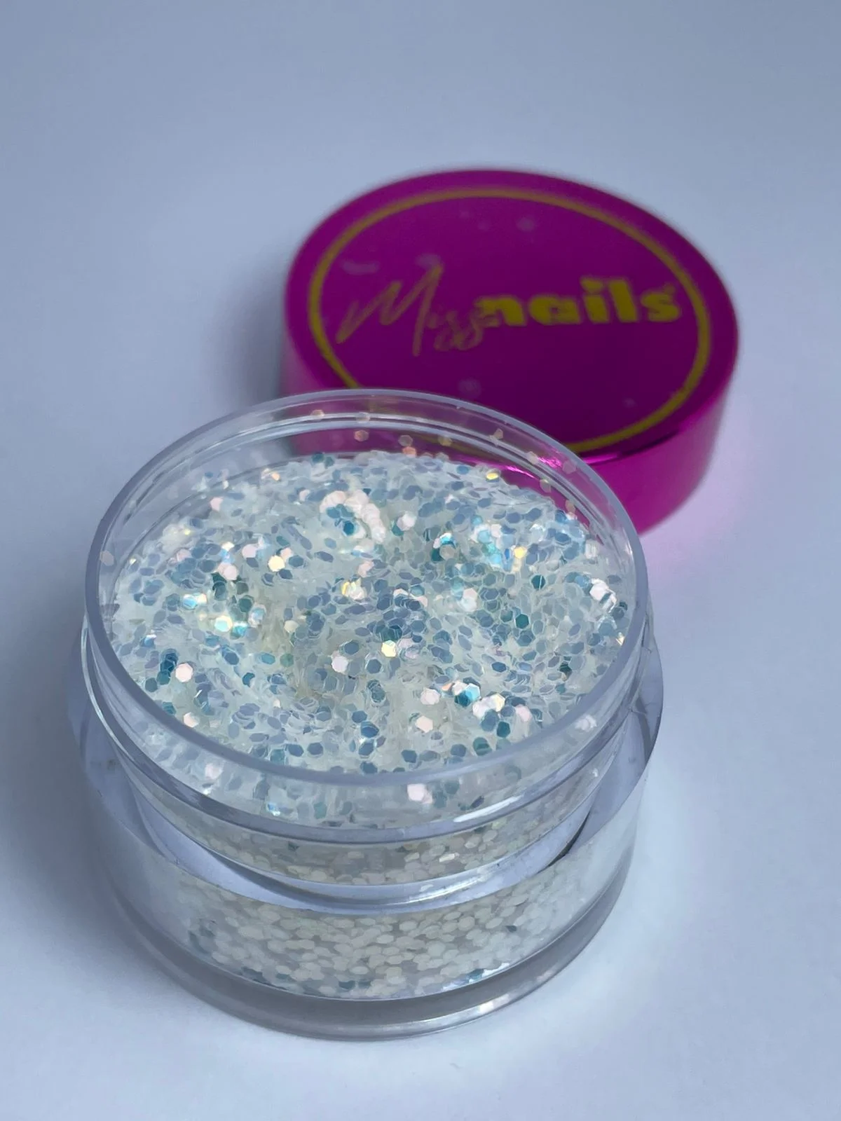 Glitter cola de sirena tornasol  dorada #2079