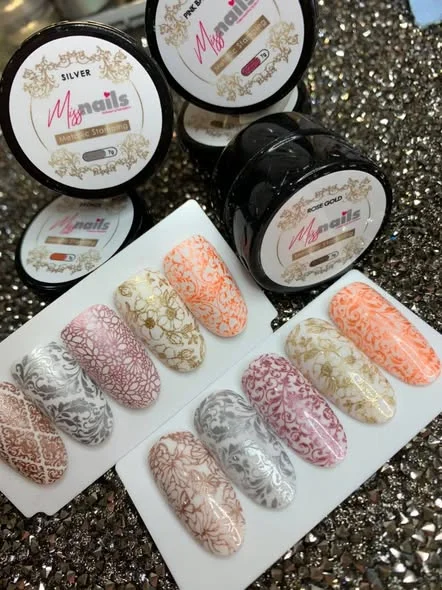 Metallic Stamping gel silver