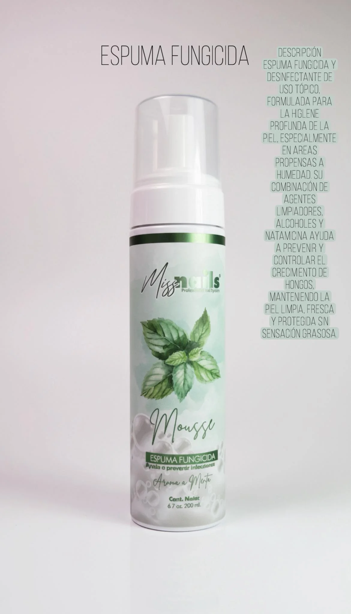 Mousse fungicida Menta