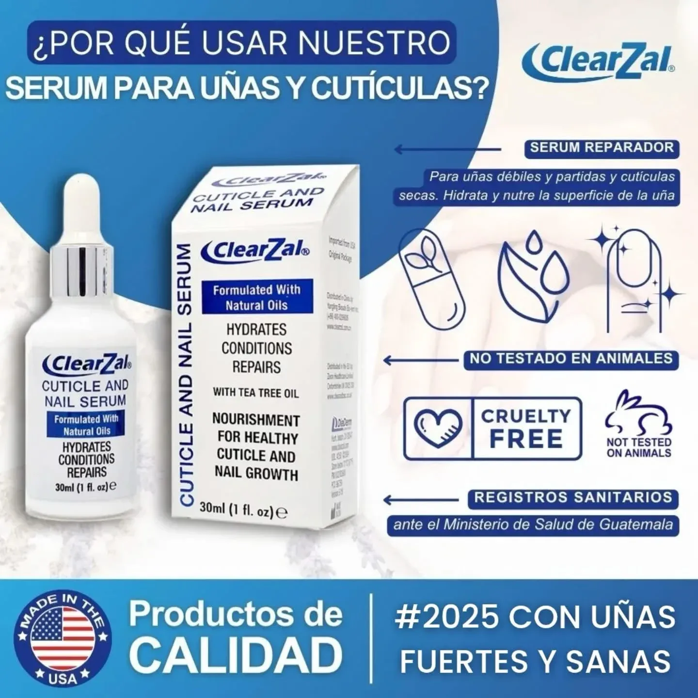 Suero reparador de uñas y cutícula