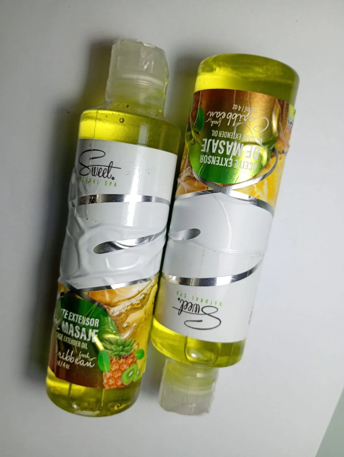 Aceite extensor de masaje 