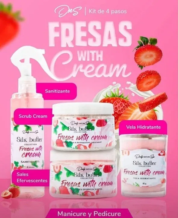 Kit de 4 pasos Fresas With Cream