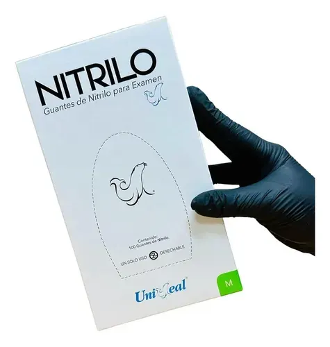 Guantes de nitrilo negros