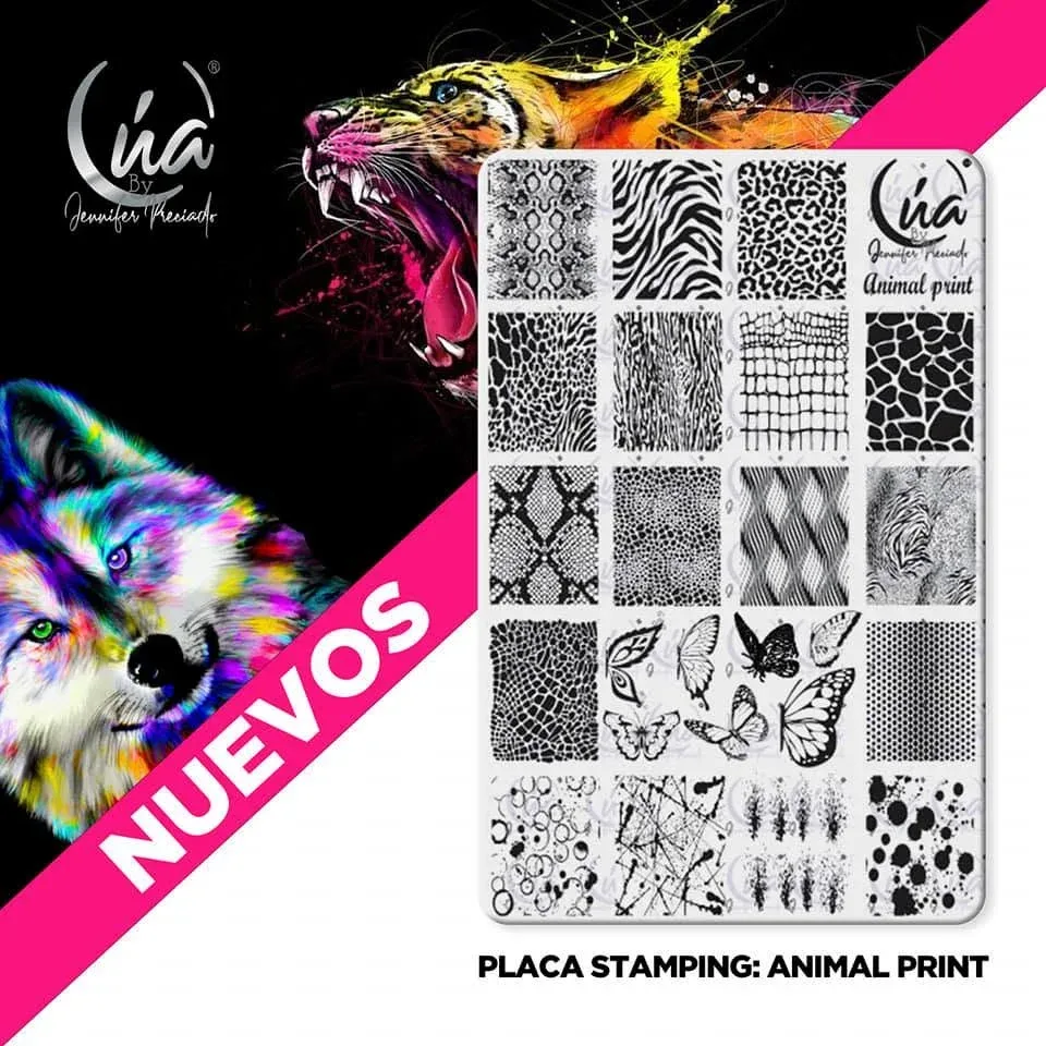 Placa de Stamping Animal Print