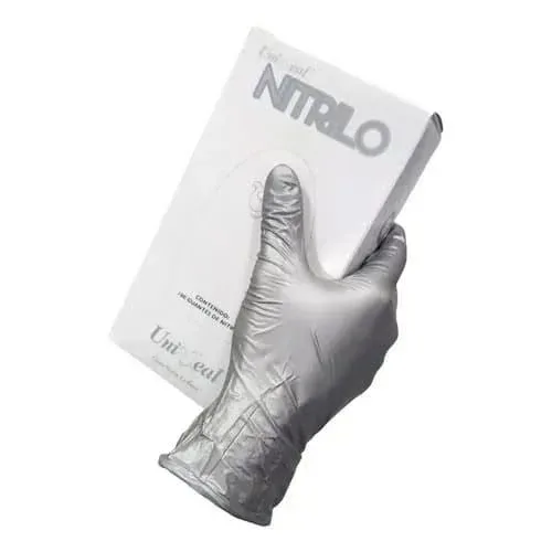 Guantes de nitrilo Plata