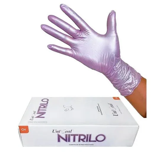 Guantes de nitrilo Morado metálico