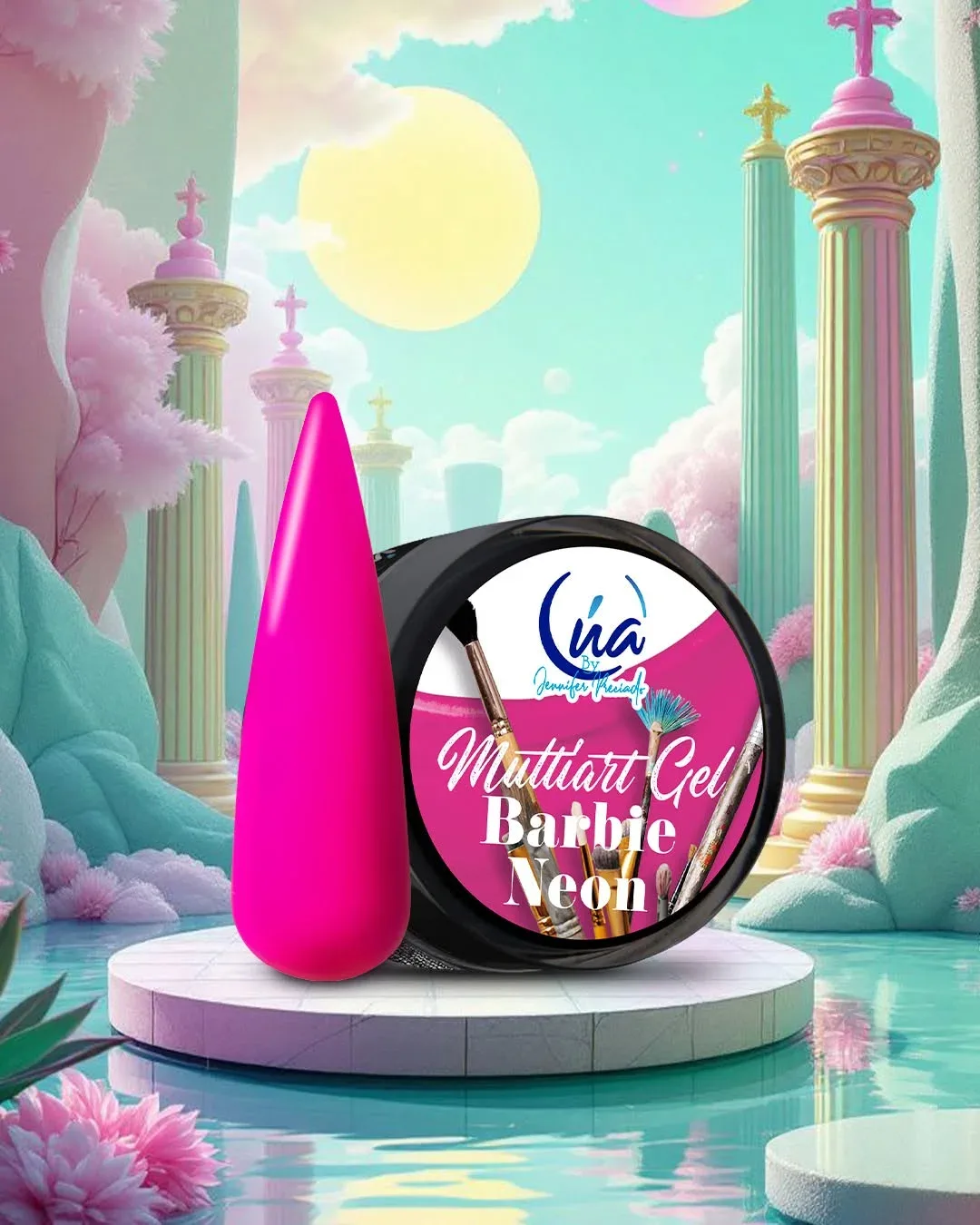 Multtiart Gel Barbie Neón