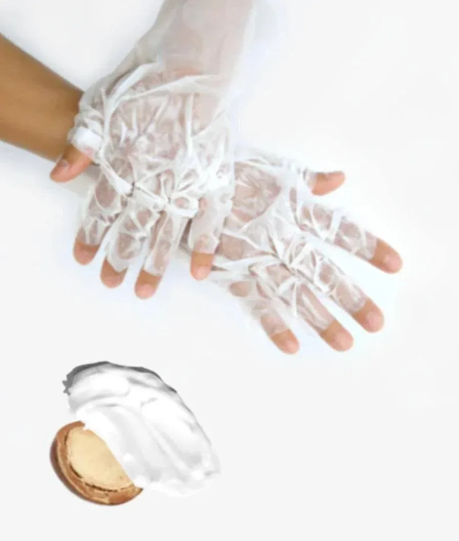 Guantes de manicura con manteca de karité