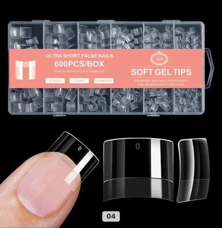 Soft Gel Tips Ultra short Square