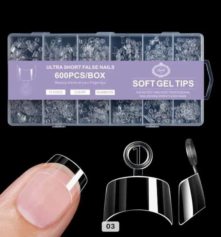 Soft Gel Tips Mini Square
