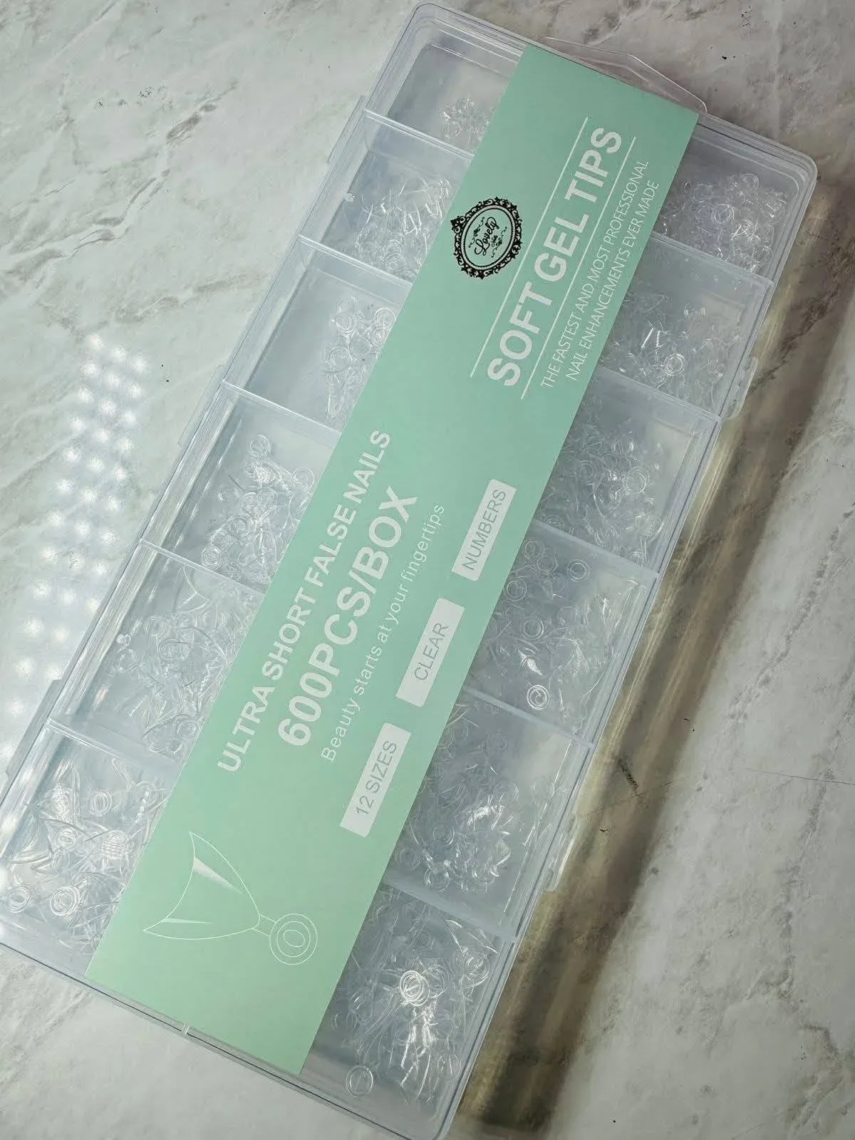 Soft Gel Tips Ultra short Stiletto