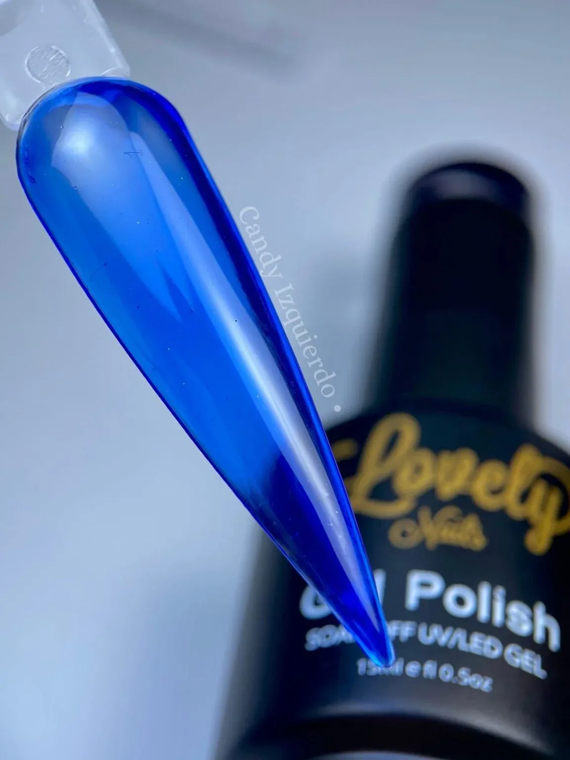 Gel vitral azul rey Lovely