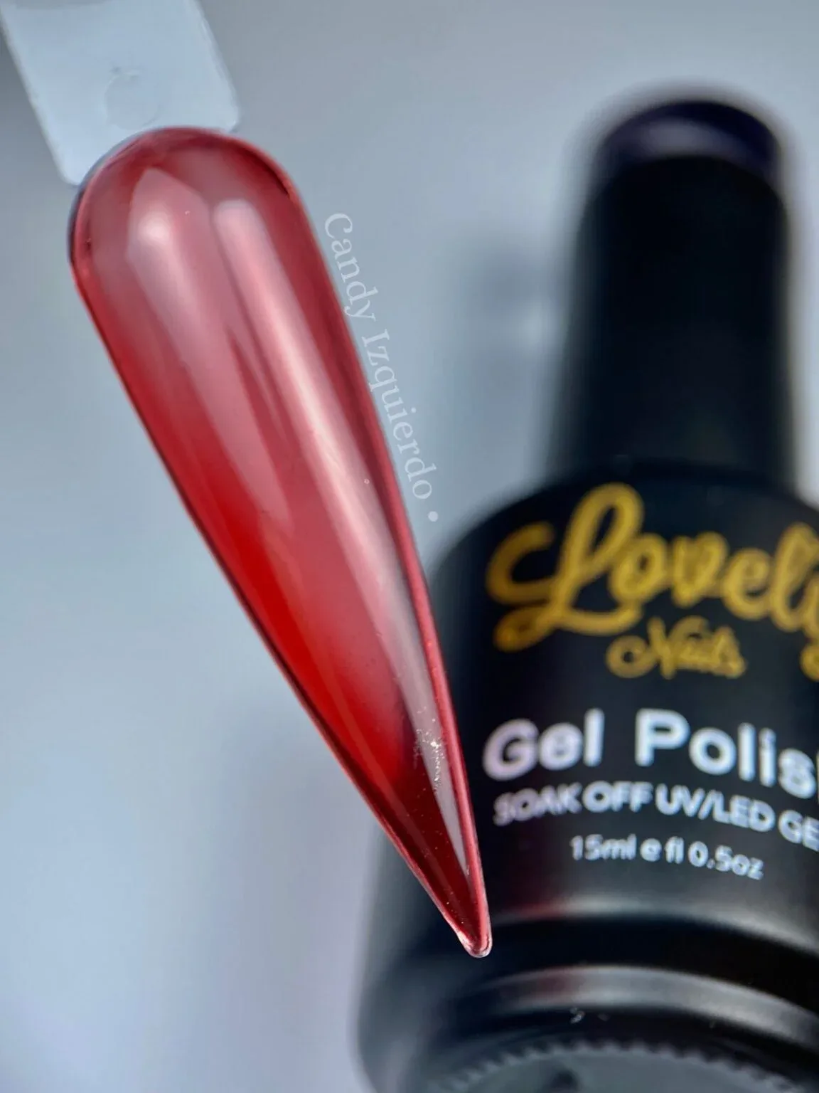 Gel vitral rojo Lovely