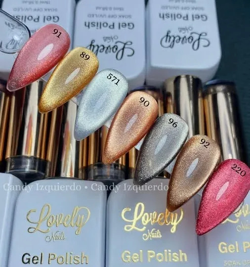Gel ojo de gato rose gold #91
