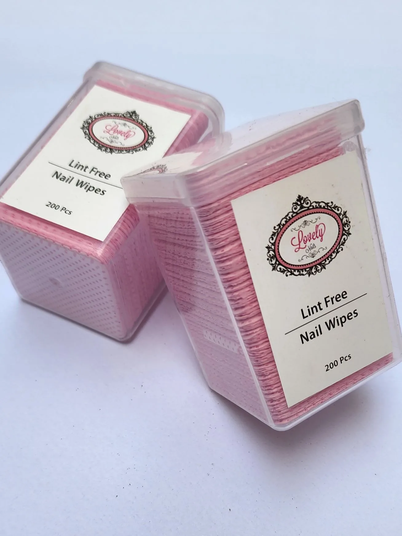 Gasa libre de pelusa corazón color rosa