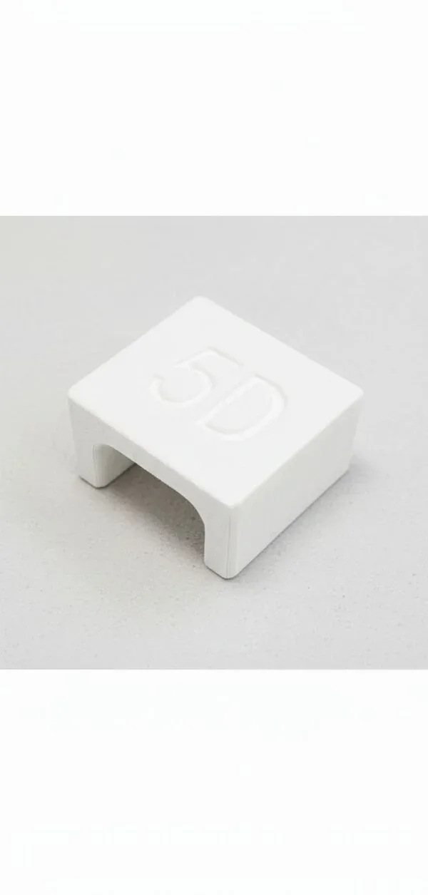 Imán 5D blanco