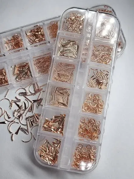 Caja de estoperoles mix rose gold Lovely