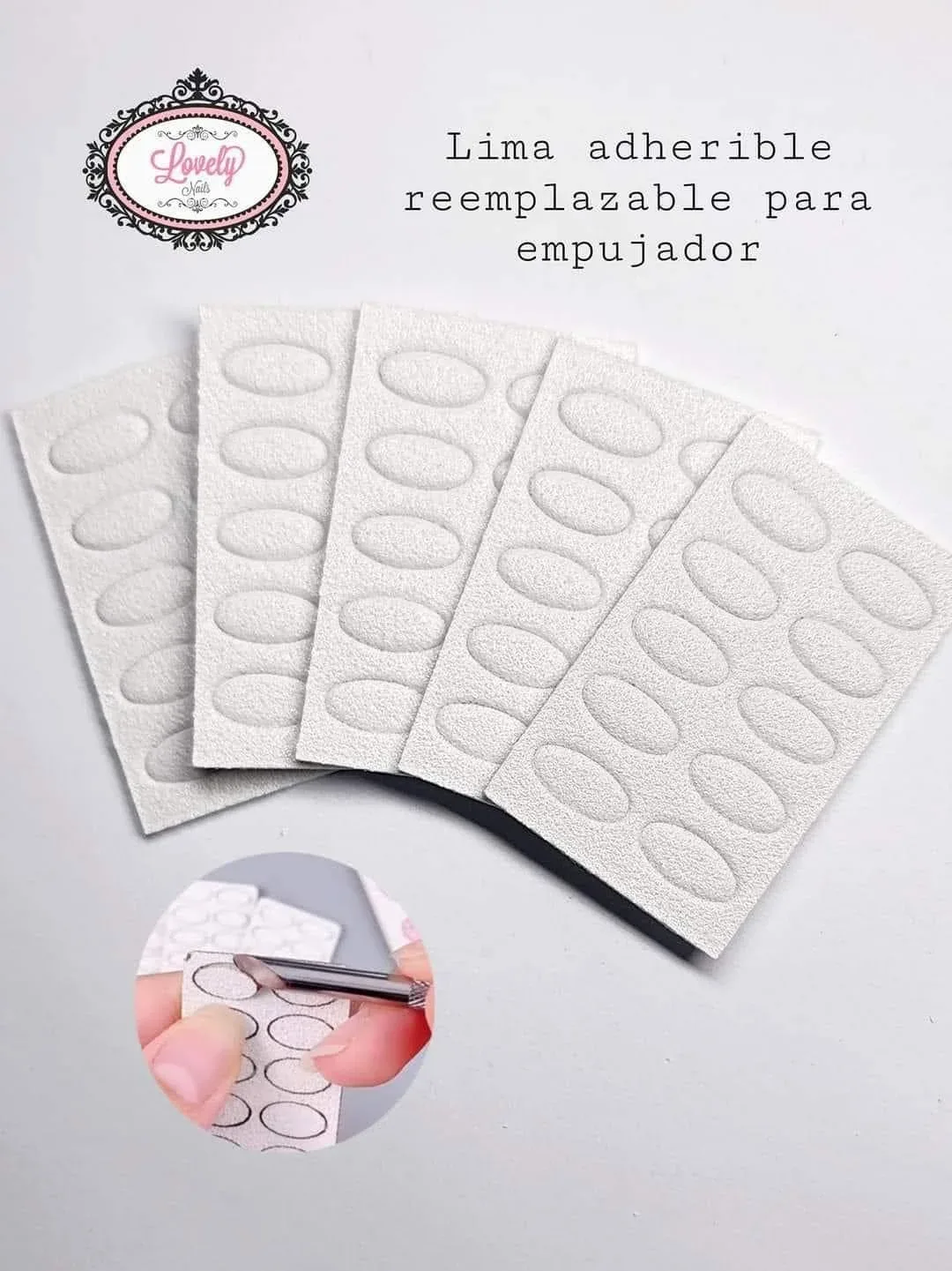 Lima adherible para empujador Lovely