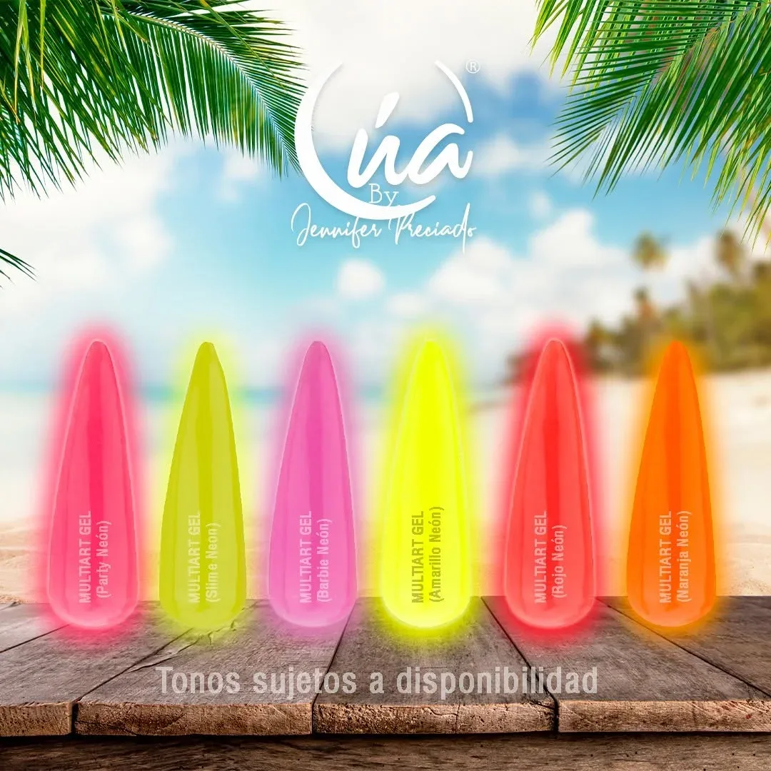 Multtiart gel Naranja Neón alternativa